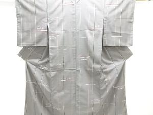 抽象模様織り出しお召着物